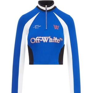 Off-White Blue and White Crop Top